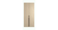 Armoire SORIA 90 cm chêne et noir – 2 portes battantes