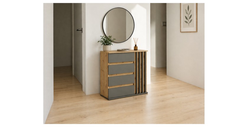 Commode NEMO anthracite mise en situation