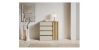 Commode NEMO beige cachemire mise en situation