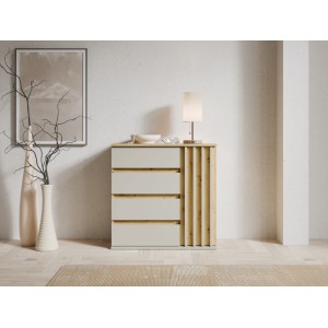Commode NEMO beige cachemire mise en situation