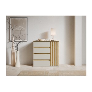 Commode NEMO beige cachemire mise en situation
