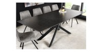 Table ARAVIS noire extensible vue de côté