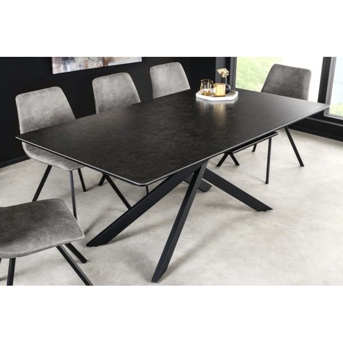 Table ARAVIS noire extensible mise en situation
