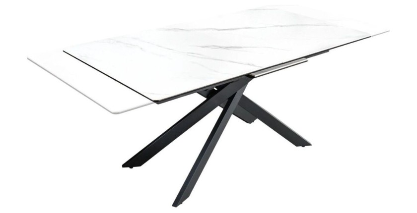 Table ARAVIS blanche extensible
