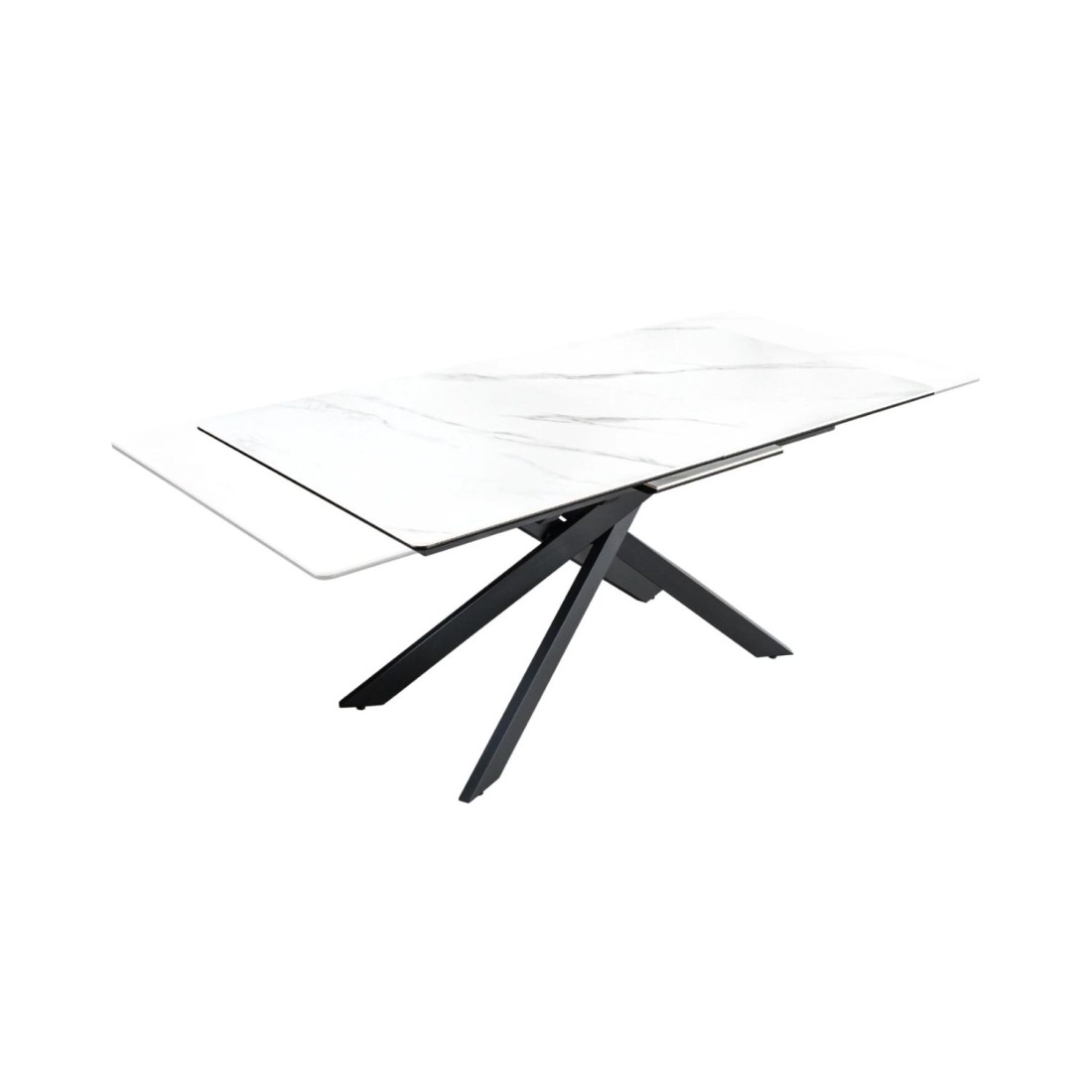 Table ARAVIS blanche extensible