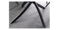 Zoom sur les pieds de la table ARAVIS ronde 120cm grise