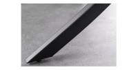 Zoom sur le bout d'un des pieds de la table ARAVIS ronde 120cm grise