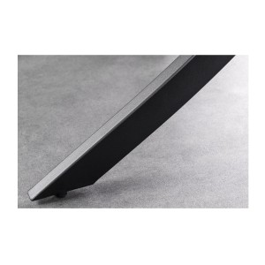 Zoom sur le bout d'un des pieds de la table ARAVIS ronde 120cm grise