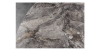 Zoom sur la matière du plateau de la table ronde ARAVIS 120cm grise foncée