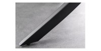 Zoom sur l'un des bouts des pieds de la table ronde ARAVIS 120cm grise foncée