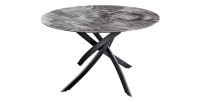 Table ronde ARAVIS 120cm grise foncée