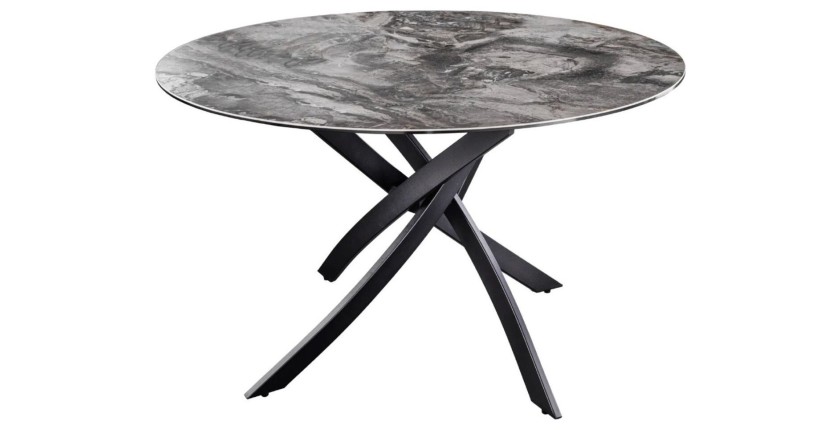 Table ronde ARAVIS 120cm grise foncée