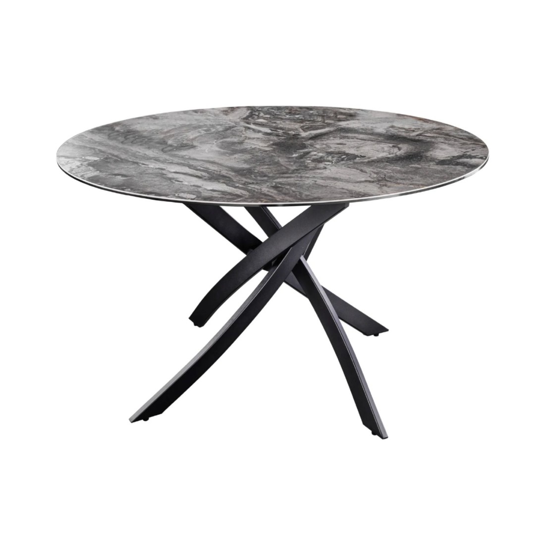 Table ronde ARAVIS 120cm grise foncée
