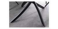 Zoom sur les pieds de la table ronde ARAVIS 120cm blanche
