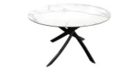 Table ronde ARAVIS 120cm blanche