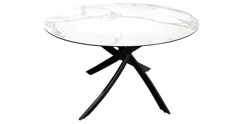 Table ronde ARAVIS 120cm blanche