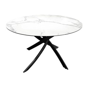 Table ronde ARAVIS 120cm blanche