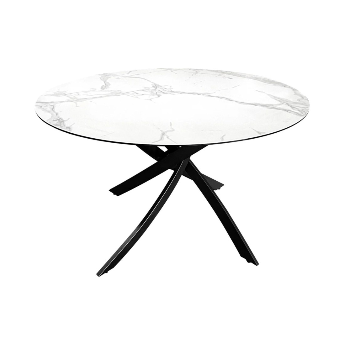 Table ronde ARAVIS 120cm blanche