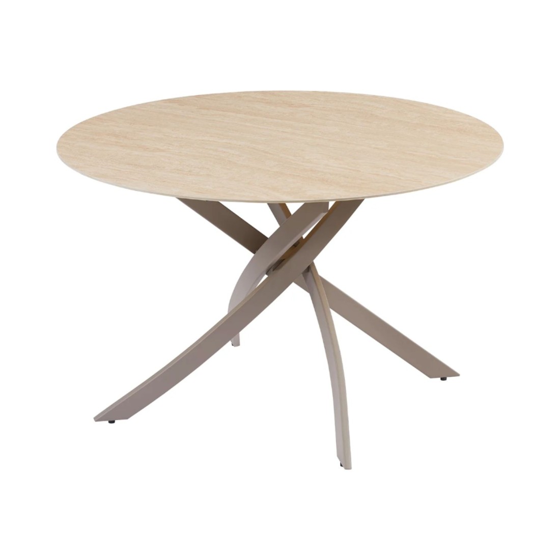 Table ronde ARAVIS 120cm beige