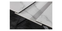 Zoom sur le système d'extension de la table extensible 160-200cm LIXOR blanche