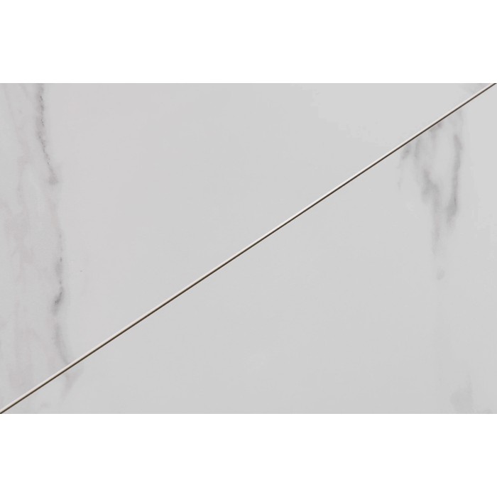 Zoom sur le plateau de la table extensible 160-200cm LIXOR blanche