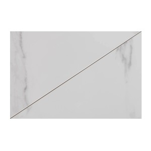 Zoom sur le plateau de la table extensible 160-200cm LIXOR blanche