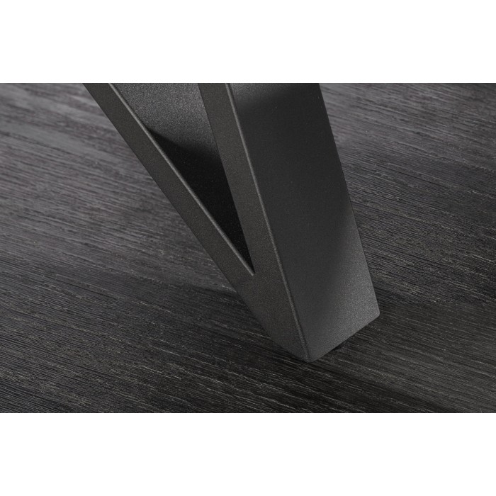 Zoom sur le pied de la table extensible 160-200cm LIXOR blanche