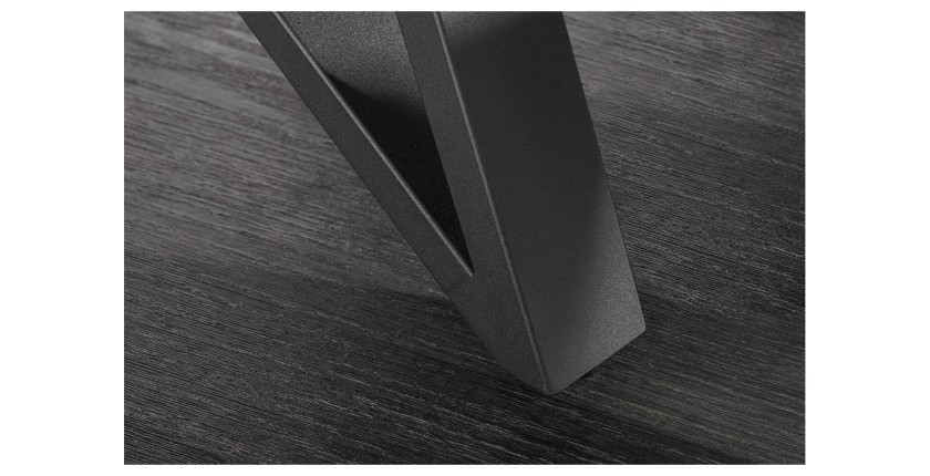 Zoom sur le pied de la table extensible 160-200cm LIXOR blanche