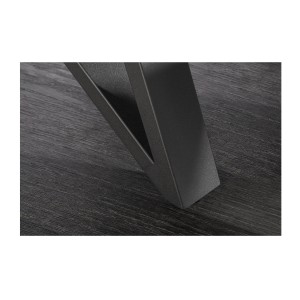 Zoom sur le pied de la table extensible 160-200cm LIXOR blanche