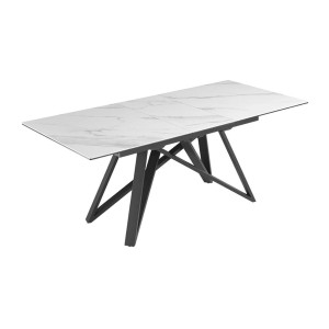 Table extensible 160-200cm LIXOR blanche