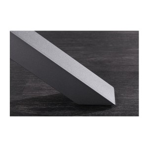 Tavolo da pranzo allungabile LITHOS 160-200 cm – Ceramica grigio grafite e gambe a stella design