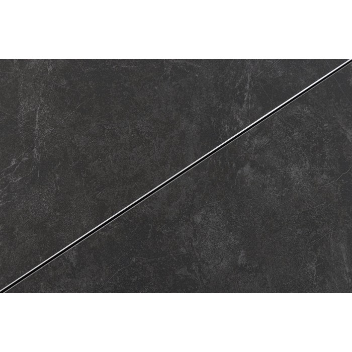 Tavolo da pranzo allungabile LITHOS 160-200 cm – Ceramica grigio grafite e gambe a stella design