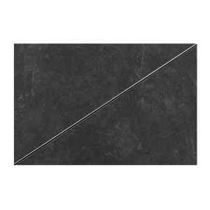 Tavolo da pranzo allungabile LITHOS 160-200 cm – Ceramica grigio grafite e gambe a stella design