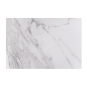 Zoom sur la matière du plateau de la table LITHOS blanche extensible 160-200cm