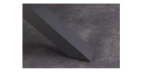 Zoom sur l'un des pieds de la table LITHOS blanche extensible 160-200cm