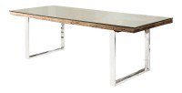 Table RAFTA 203cm avec surplateau en verre