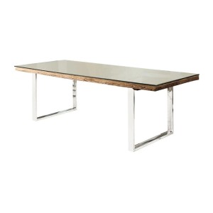 Table RAFTA 203cm avec surplateau en verre