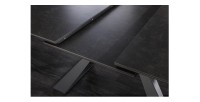Zoom sur le système d'extension de la table OBLIKA extensible 180-230cm noire