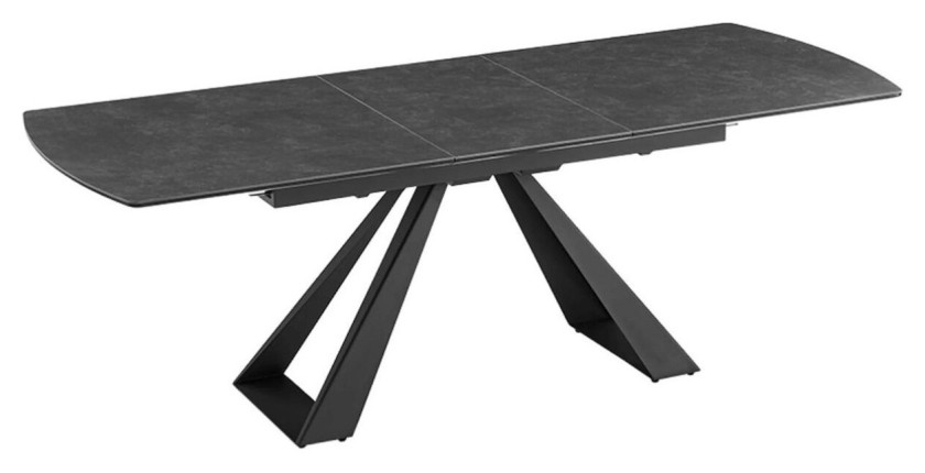 Table OBLIKA extensible 180-230cm noire