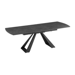 Table OBLIKA extensible 180-230cm noire