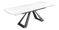 Table OBLIKA blanche extensible 180-230cm