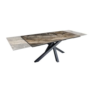 Table PETRANO extensible 180-220-260cm marbre taupe