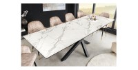 Table PETRANO extensible 180-220-260cm blanche mise en situation