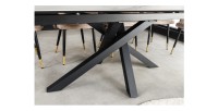 Zoom sur les pieds de la table PETRANO extensible 180-220-260cm blanche