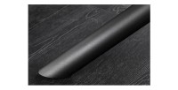 Zoom sur le bout d'un des pieds de la table ronde OPHIRA extensible 120-160cm blanche
