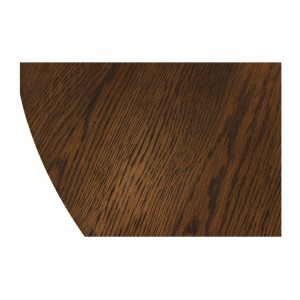 Zoom sur la matière du plateau de la table extensible KANOVA 120-160-200cm en bois foncé