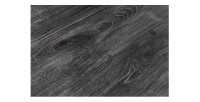 Zoom sur la matière du plateau de la table RIVET 160cm aspect bois gris