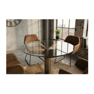 Table ALUMIA bronze vue rapprochée