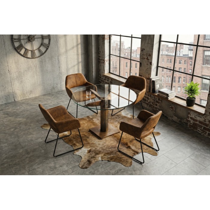 Table ALUMIA bronze vue éloignée