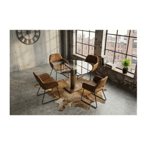 Table ALUMIA bronze vue éloignée